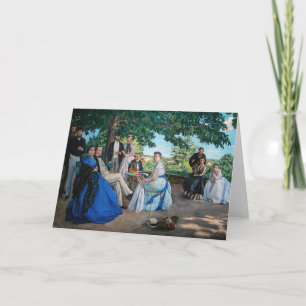 Tarjeta Frederic Bazille - La Reunión Familiar
