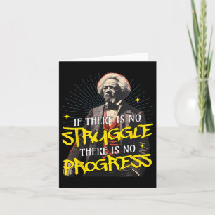 Tarjeta Frederick Dougl Abolicionista Cita Negra Historia 