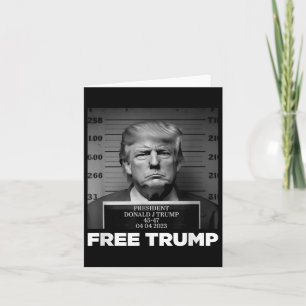 Tarjeta Free Donald Trump Mugshot