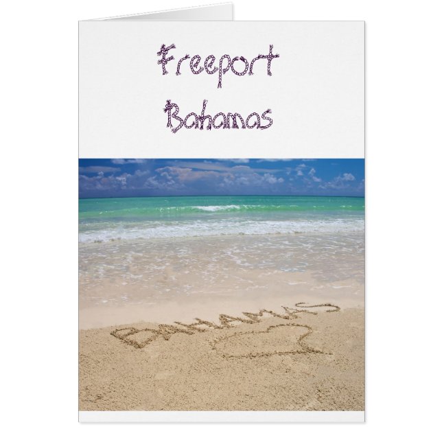 Tarjeta Freeport Bahamas (Frente)