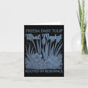 Tarjeta Freesia Daisy Tulip Nacido En Resistencia Subtil