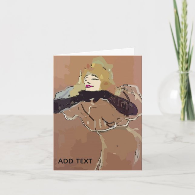 Tarjeta French Woamn (Anverso)