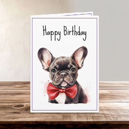 Tarjeta Frenchie Bulldog francés Cachorro de perro