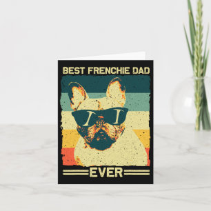 Tarjeta Frenchie Dad Design Men Padre Bulldog francés Amor