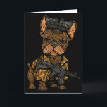 Tarjeta Frenchie Táctico Perro Divertido Bulldog Con Nvg M<br><div class="desc">Frenchie Táctico Perro Divertido Bulldog Con Nvg Meme</div>