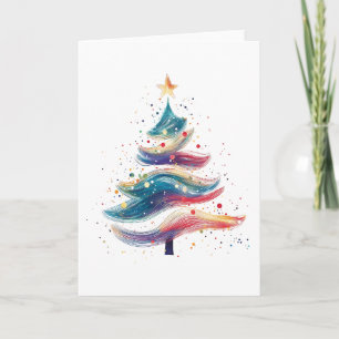 Tarjeta Freno de árbol de Navidad Resumen de la fiesta de