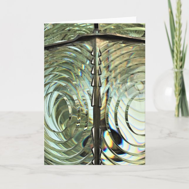 Tarjeta Frensel Lens, faro Cabo Blanco, costa de Oregón (Anverso)