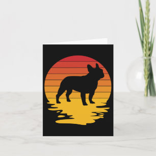 Tarjeta Frenshie Bulldog francés Perro de cachorro francés