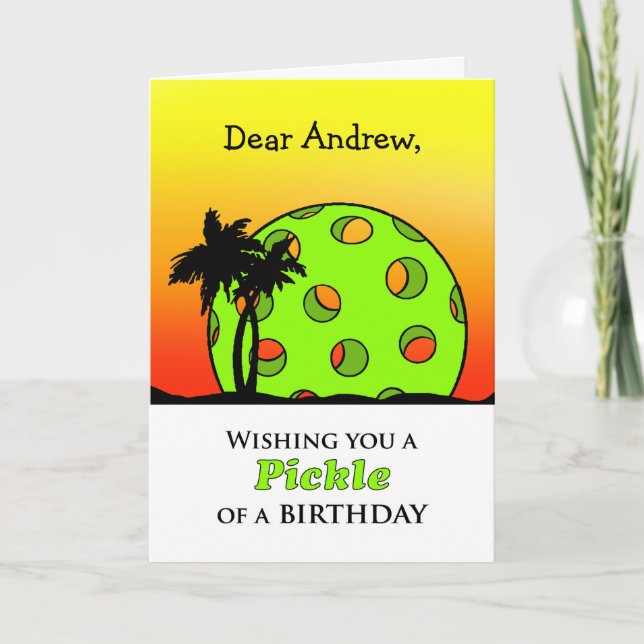 Tarjeta Frente de encargo del cumpleaños, puesta del sol (Anverso)