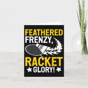 Tarjeta ¡Frenzy de plumas, Gloria de raquetas! Reproductor