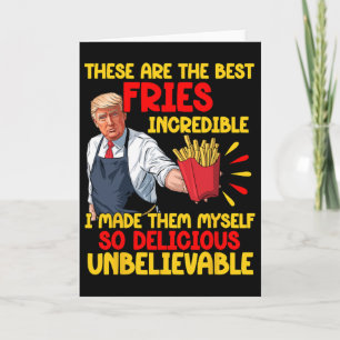 Tarjeta Fresa Divertida Trump Comida Rápida Humor Elección