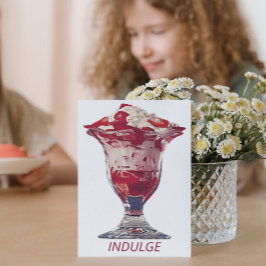 Tarjeta Fresa Sundae Sweet Indulge Cumpleaños