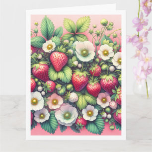 Tarjeta Fresas Feliz Cumpleaños Añade Tu Saludo De Texto