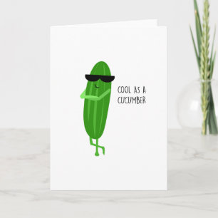 TARJETA FRESCA COMO UN PEPINO RECIÉN CORTADO
