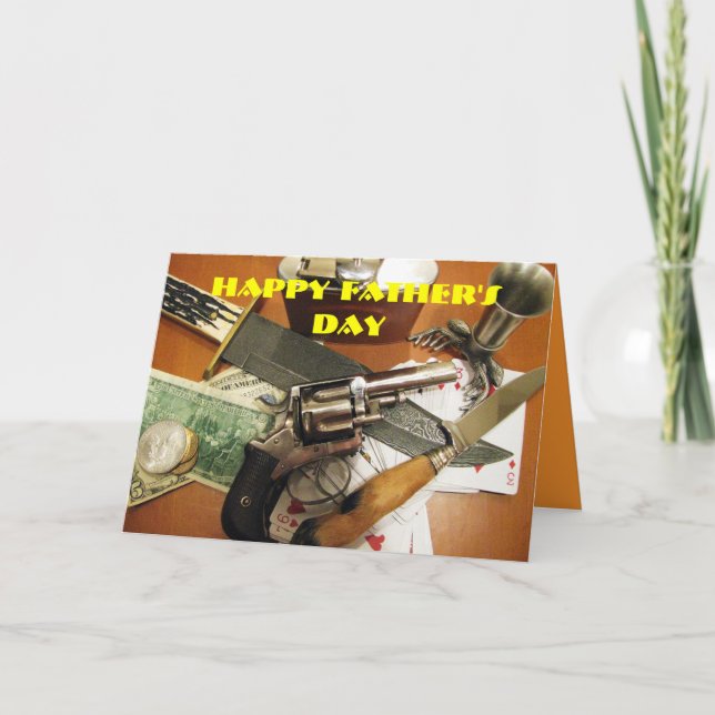 Tarjeta fresca del Día del Padre Feliz (Anverso)