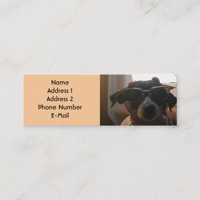 TARJETA FRESCA DEL PERFIL DEL PERRO (Anverso)
