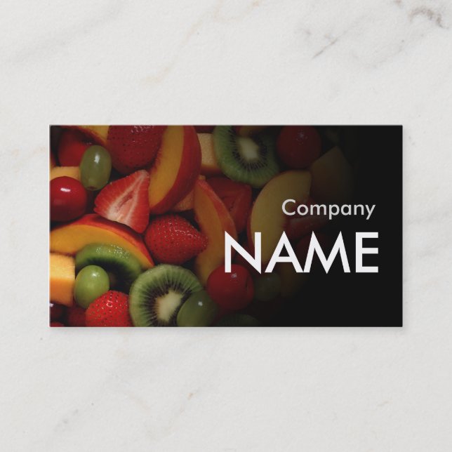 Tarjeta fresca del vegetariano del jugo de la (Anverso)