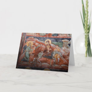 Tarjeta Frescos de la Iglesia Serbia del siglo XIV,