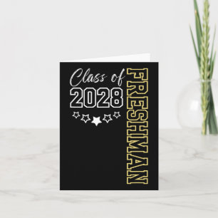 Tarjeta Freshman Cl De 2028 Primer Día De Noveno Grado