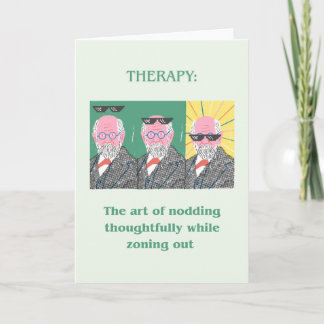 Tarjeta Freud Funny Greeting Card