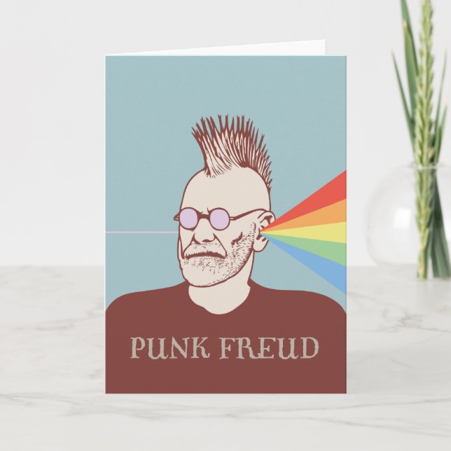 Tarjeta Freud punky (Anverso)
