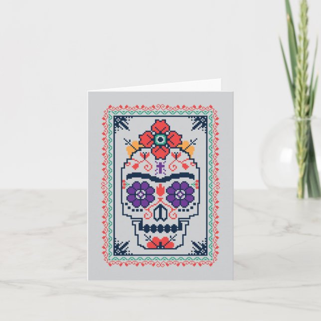 Tarjeta Frida Kahlo el | Calavera (Anverso)