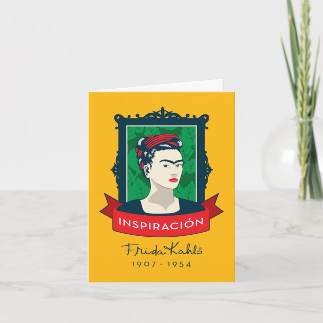Tarjeta Frida Kahlo el | Inspiración (Anverso)
