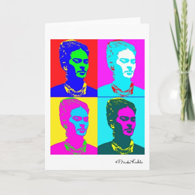 Tarjeta Frida Kahlo inspiró el retrato (Anverso)