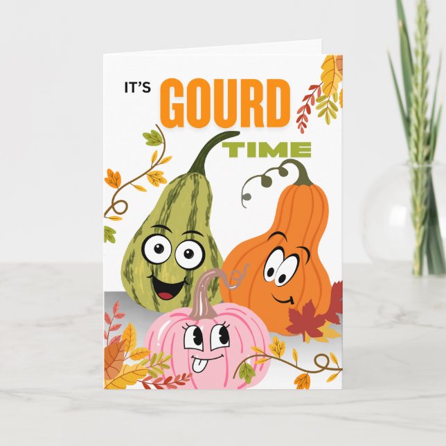 Tarjeta Friend Friendsgiving Gourd Vibrations (Anverso)
