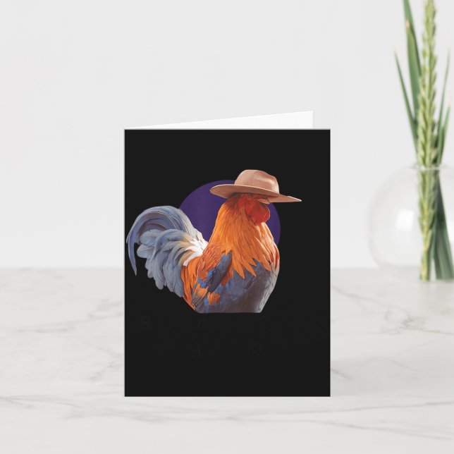 Tarjeta Friends Come And Go Scrappy Stays Funny Chicken Me (Anverso)