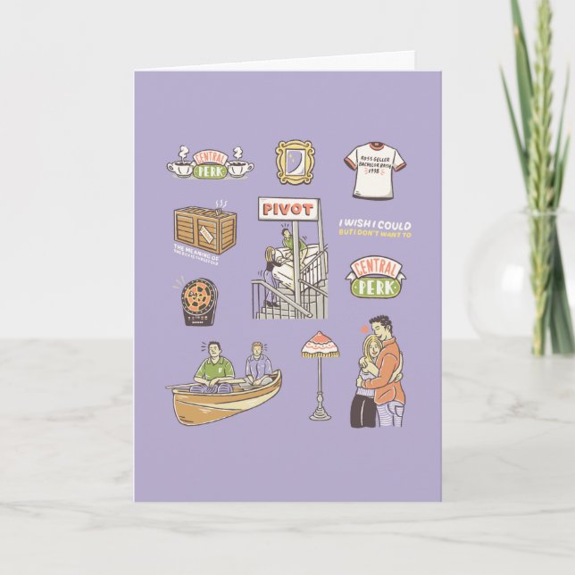 Tarjeta FRIENDS™ | Iconos de dibujos animados (Anverso)
