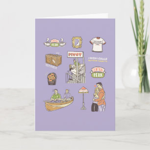 Tarjeta FRIENDS™   Iconos de dibujos animados