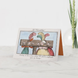 Tarjeta  Friends Misbehaving Funny Not Sorry Friendship