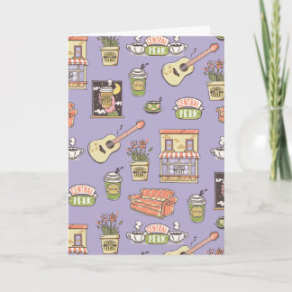 Tarjeta FRIENDS™ | Purple Icon Pattern
