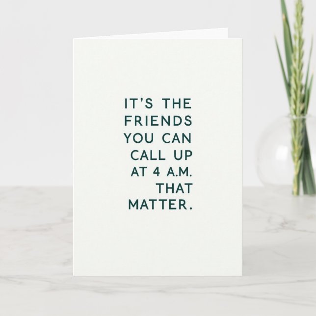 Tarjeta Friends That Truly Matter Card (Anverso)