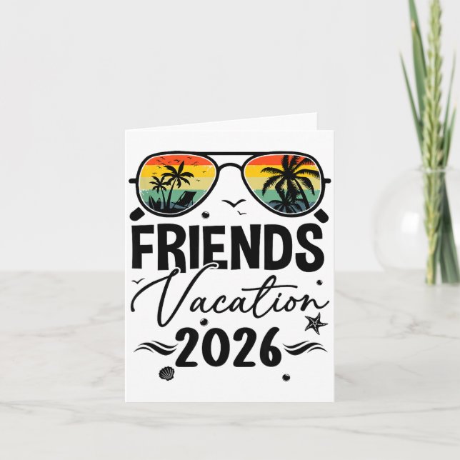 Tarjeta Friends Vacation 2026 Matching Memories Together G (Anverso)