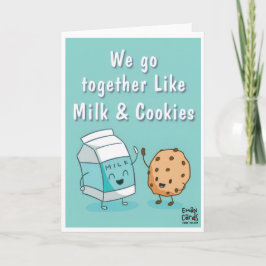 Tarjeta Friendship - Milk & Cookies Funny