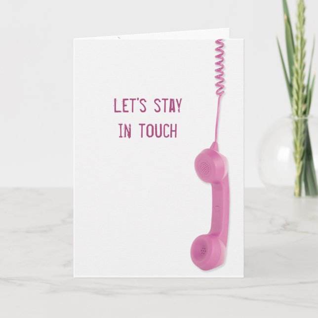 Tarjeta Friendship Stay In Touch Phone (Anverso)