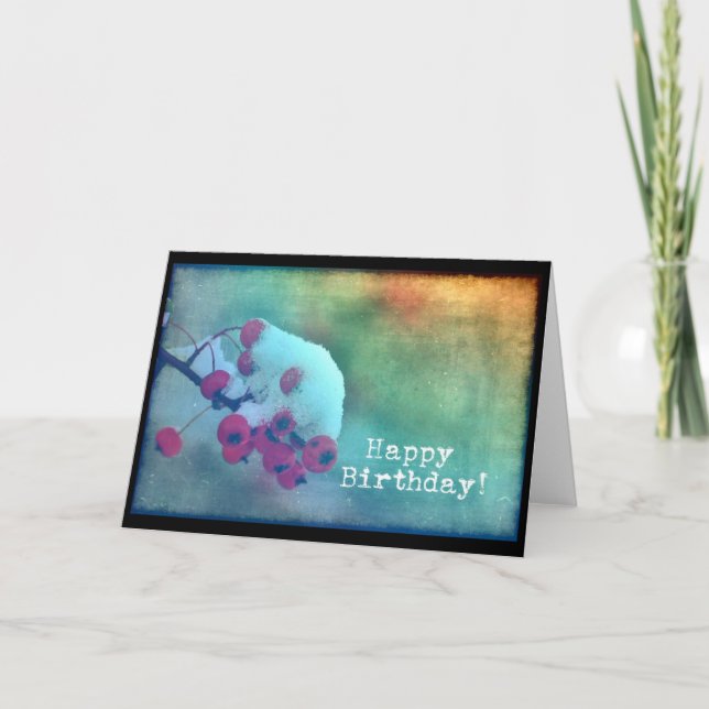 Tarjeta Frío de Berry, cumpleaños (Anverso)