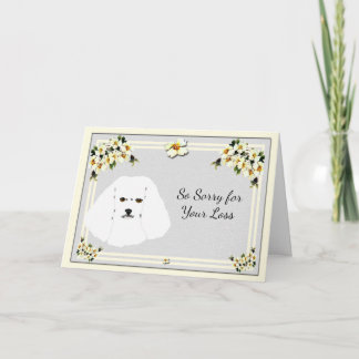 Tarjeta Frisia de Bichon con simpatía de Dogwood