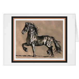 Tarjeta frisia del caballo