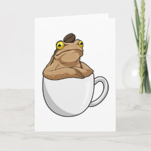 Tarjeta Frog Coffee frijol
