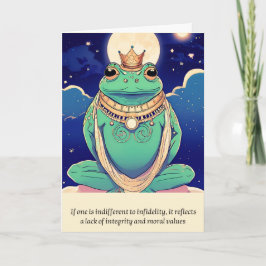 Tarjeta frog message happy birthday