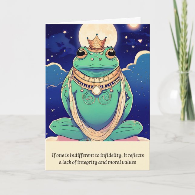 Tarjeta frog message happy birthday (Anverso)