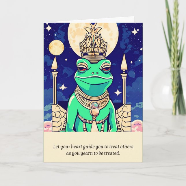 Tarjeta frog message happy birthday (Anverso)