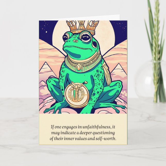 Tarjeta frog message happy birthday (Anverso)