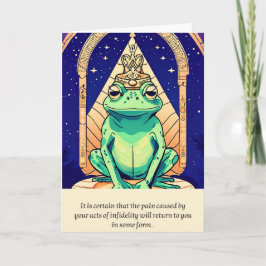 Tarjeta frog message happy birthday