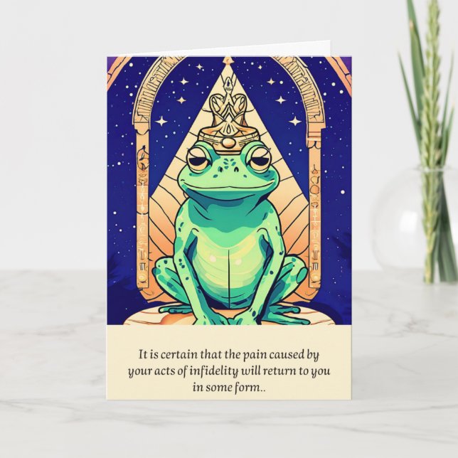 Tarjeta frog message happy birthday (Anverso)