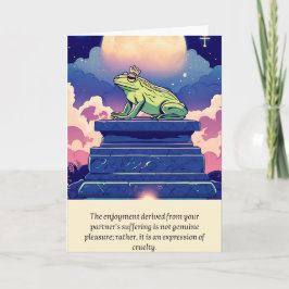 Tarjeta frog message happy birthday