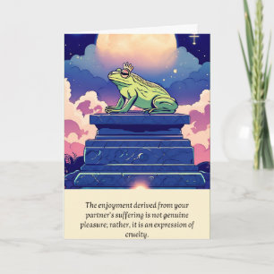 Tarjeta frog message happy birthday